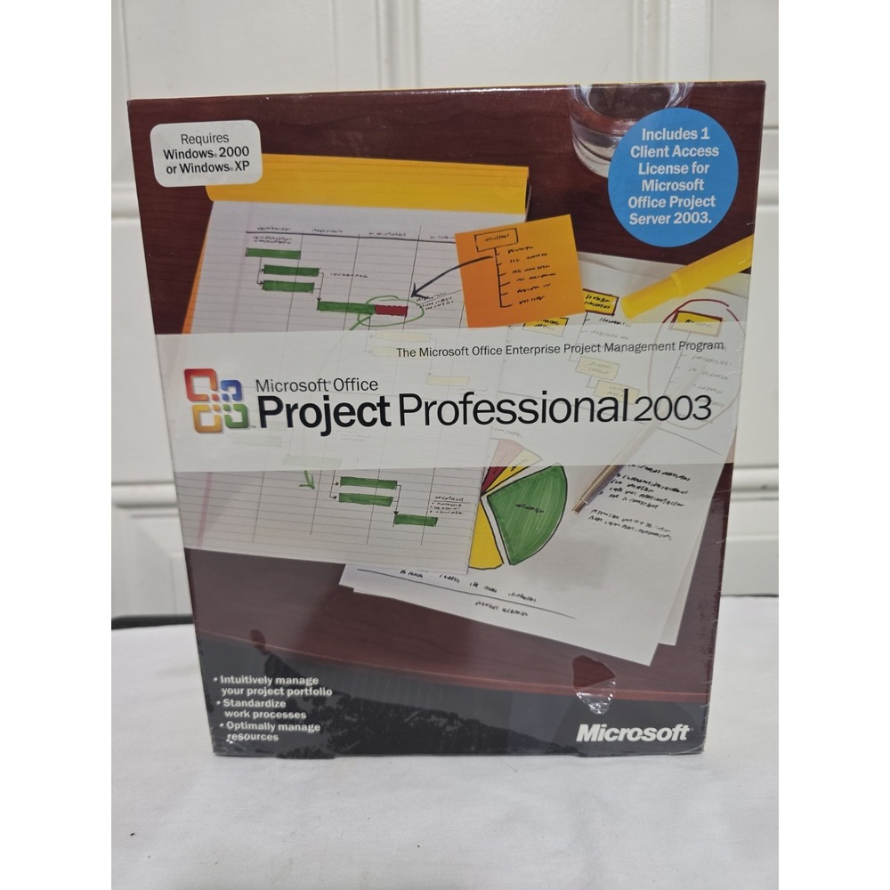 Microsoft Office Project Professional 2003 SKU H30-00979 SEALED NEW